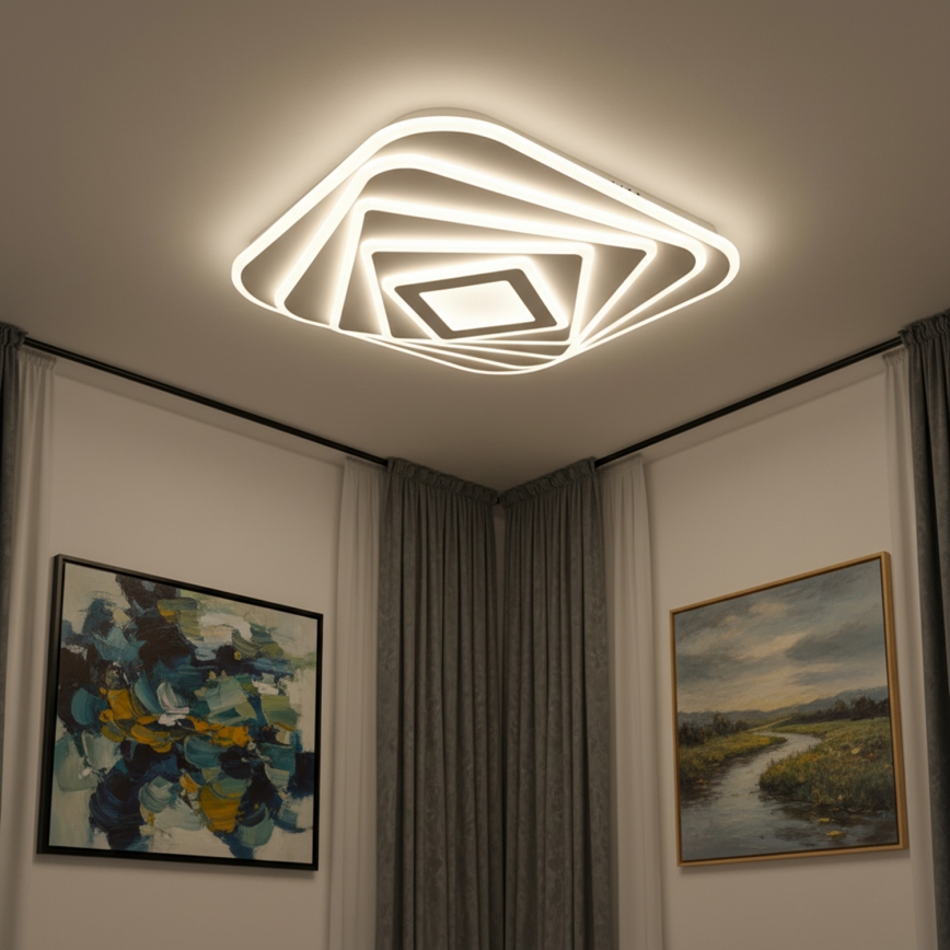 Brilagi - Luminária de teto LED regulável MODERN LED/210W/230V 3000-6000K 55x55 cm + controlo remoto
