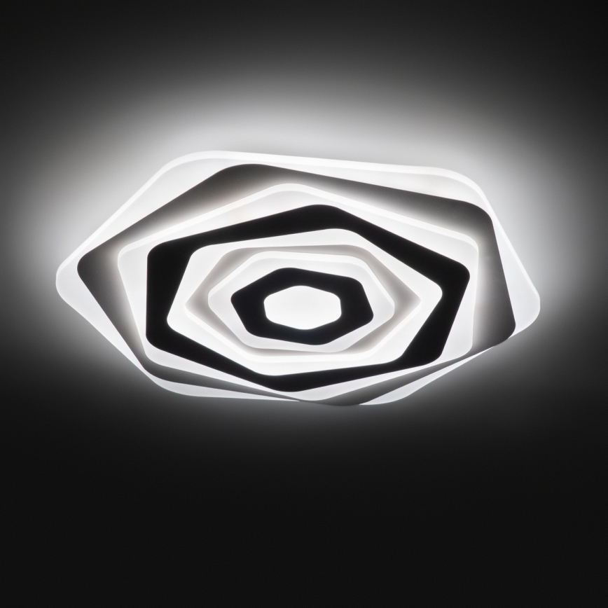 Brilagi - Candeeiro de teto LED dimerizável MODERN, 85 W, 230 V, 3000–6000 K, Ø 53 cm + comando remoto