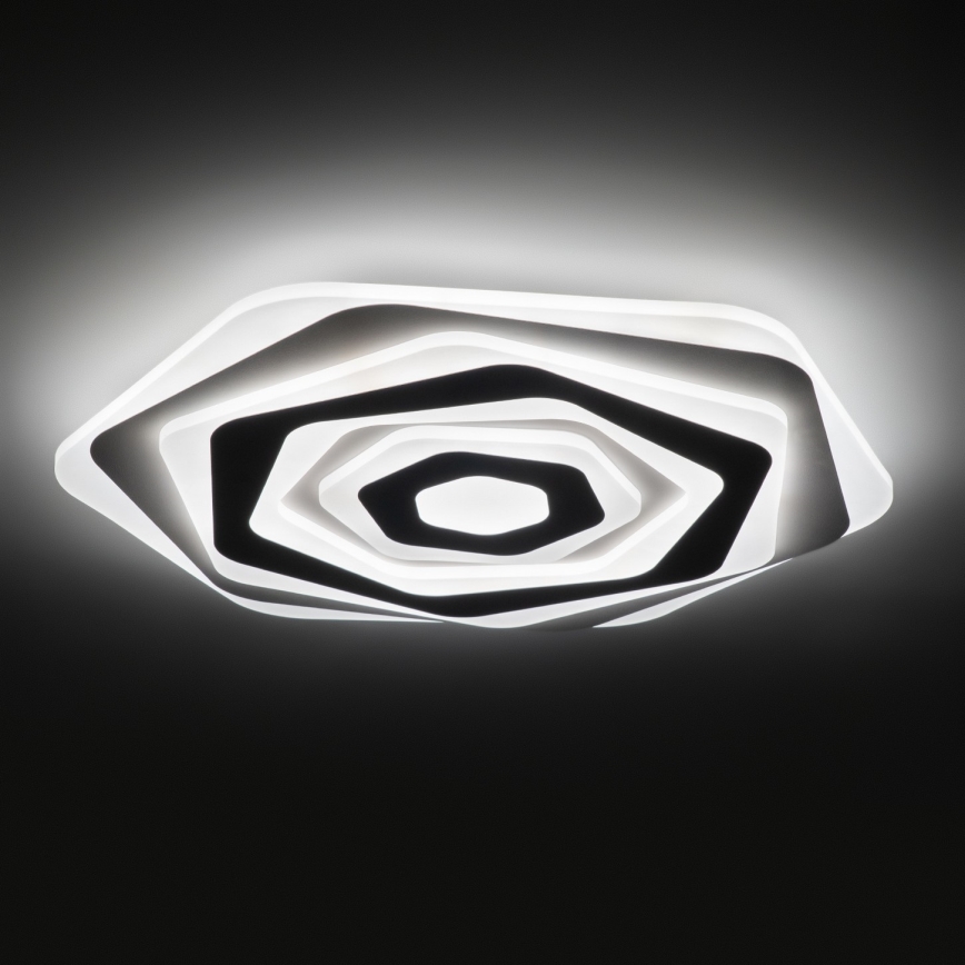 Brilagi - Candeeiro de teto LED dimerizável MODERN, 85 W, 230 V, 3000–6000 K, Ø 53 cm + comando remoto