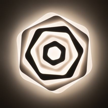 Brilagi - Candeeiro de teto LED dimerizável MODERN, 85 W, 230 V, 3000–6000 K, Ø 53 cm + comando remoto