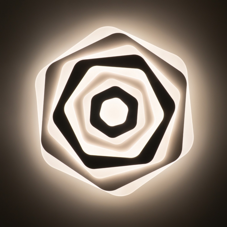 Brilagi - Candeeiro de teto LED dimerizável MODERN, 85 W, 230 V, 3000–6000 K, Ø 53 cm + comando remoto