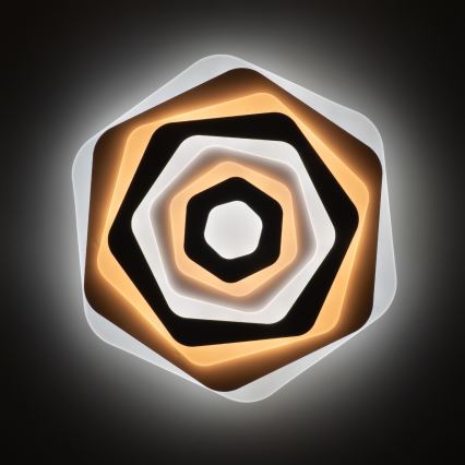 Brilagi - Candeeiro de teto LED dimerizável MODERN, 85 W, 230 V, 3000–6000 K, Ø 53 cm + comando remoto