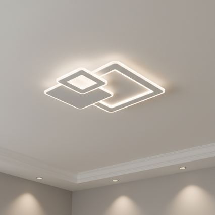 Brilagi - Candeeiro de teto LED regulável MODERN LED/93W/230V 3000-6000K 48,5x48,5 cm + controlo remoto