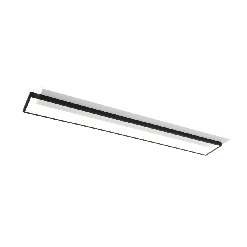 Brilagi - LED Luminária de teto dimerizável OUTLINE LED/90W/230V 3000-6000K 18x100 cm branca/preta + controlo remoto