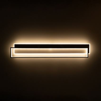 Brilagi - LED Luminária de teto dimerizável OUTLINE LED/90W/230V 3000-6000K 18x100 cm branca/preta + controlo remoto