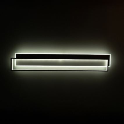 Brilagi - LED Luminária de teto dimerizável OUTLINE LED/90W/230V 3000-6000K 18x100 cm branca/preta + controlo remoto