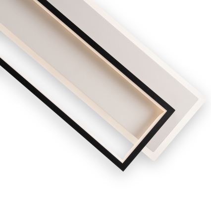 Brilagi - LED Luminária de teto dimerizável OUTLINE LED/90W/230V 3000-6000K 18x100 cm branca/preta + controlo remoto