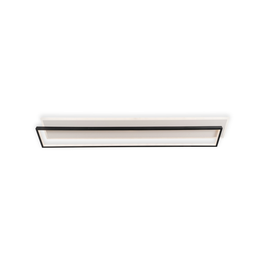 Brilagi - LED Luminária de teto dimerizável OUTLINE LED/90W/230V 3000-6000K 18x100 cm branca/preta + controlo remoto