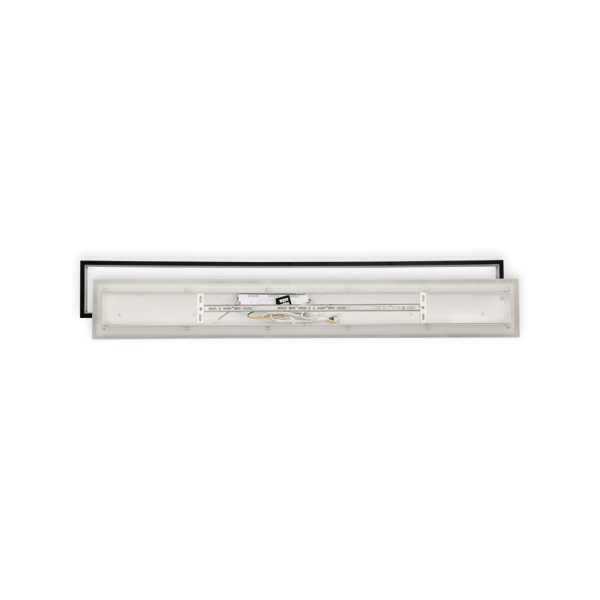 Brilagi - LED Luminária de teto dimerizável OUTLINE LED/90W/230V 3000-6000K 18x100 cm branca/preta + controlo remoto