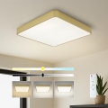 Brilagi - Candeeiro de tecto LED regulável POOL LED/48W/230V 3000-6000K 50x50 cm dourado + comando à distância