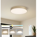Brilagi - Candeeiro de tecto LED regulável POOL LED/60W/230V 3000-6000K diâmetro 50 cm dourado + comando remoto