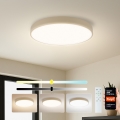 Brilagi - Candeeiro de tecto LED regulável POOL SMART LED/60W/230V 3000-6000K Ø 50 cm Wi-Fi Tuya bege + controlo remoto