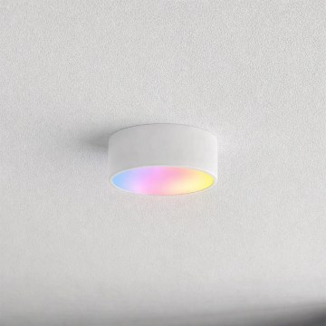 Brilagi - Candeeiro de tecto LED RGBW dimerizável para casa de banho CLARE 1xE27/9W/230V 2700–6500K Ø 20 cm IP54 Wi‑Fi branco