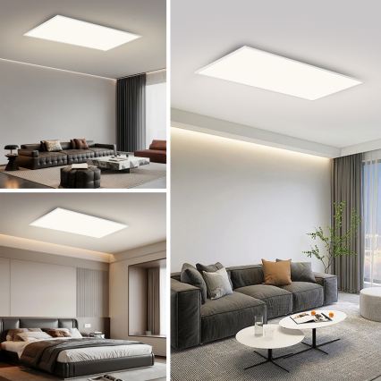 Brilagi - Luminária de Teto SLIMFRAME LED/80W/230V 120x60 cm 3000/4000/6000K branca