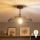 Brilagi - Candeeiro de tecto LED sobreposto CERIA WIRE 1xE27/60W/230V Ø 38 cm preto