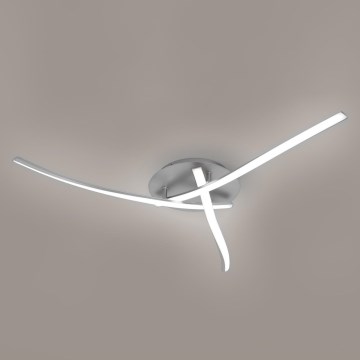 Brilagi - Candeeiro de Tecto LED STRIPES LED/24W/230V Ø 64 cm prateado