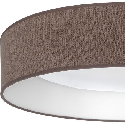 Brilagi - Candeeiro de tecto LED VELVET SIMPLE 24W/230V 4000K Ø 45 cm castanho