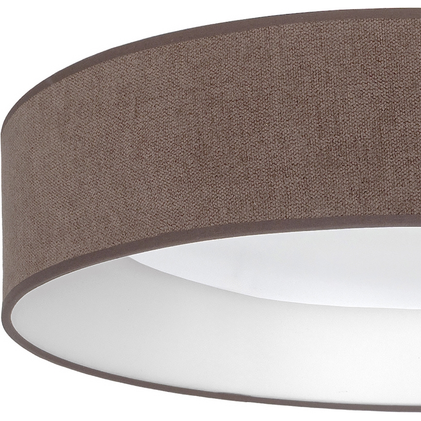 Brilagi - Candeeiro de tecto LED VELVET SIMPLE 24W/230V 4000K Ø 45 cm castanho