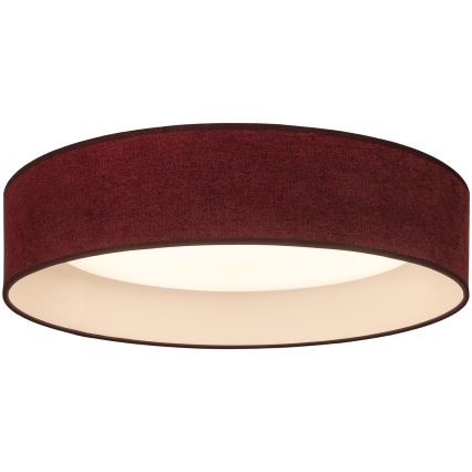 Brilagi - Candeeiro de tecto LED VELVET SIMPLE LED/24W/230V 3000K diâmetro 45 cm bordô