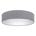 Brilagi - Candeeiro de tecto LED VELVET SIMPLE LED/24W/230V 3000K Ø 45 cm cinzento
