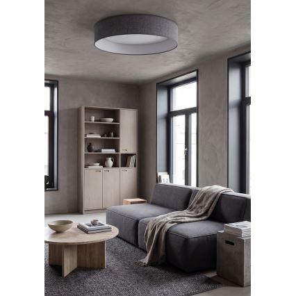 Brilagi - Candeeiro de tecto LED VELVET SIMPLE LED/24W/230V 3000K Ø 45 cm cinzento