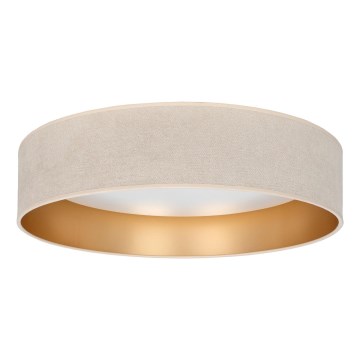 Brilagi - Candeeiro de tecto LED VELVET SIMPLE LED/24W/230V 3000K Ø 45 cm creme/dourado