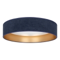 Brilagi - Candeeiro de tecto LED VELVET SIMPLE LED/24W/230V 4000K Ø 45 cm azul/dourado