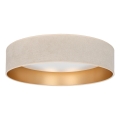 Brilagi - Candeeiro de tecto LED VELVET SIMPLE LED/36W/230V 3000K Ø 55 cm creme/dourado