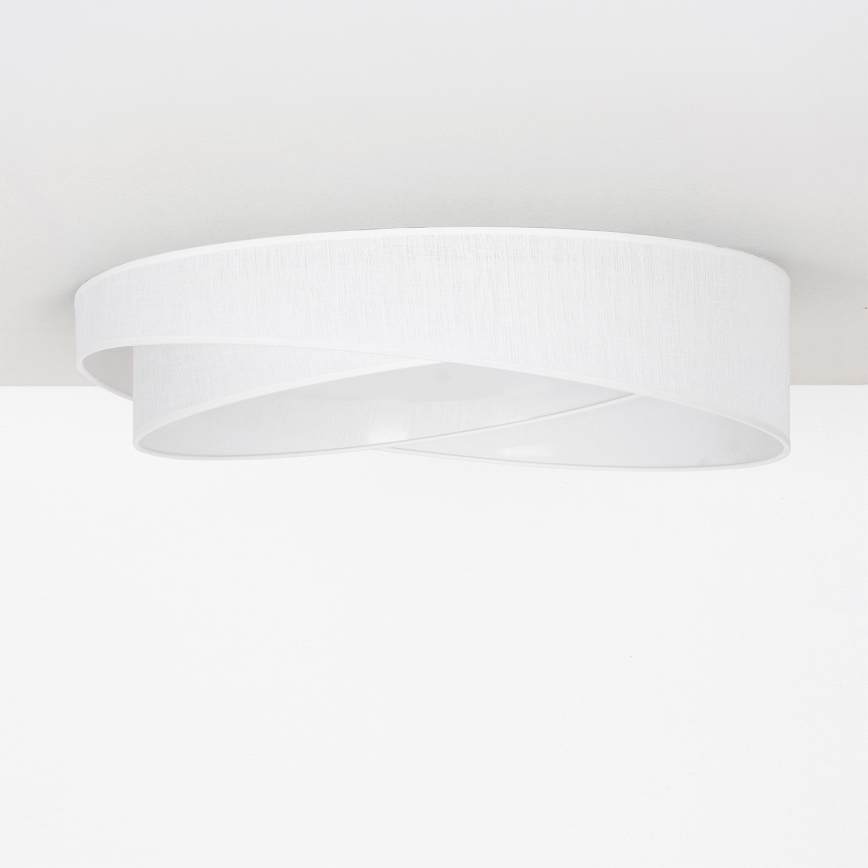 BRILAGI - Candeeiro de tecto LED VELVET TWIST LED/24W/230V 4000K diâmetro 55 cm branco