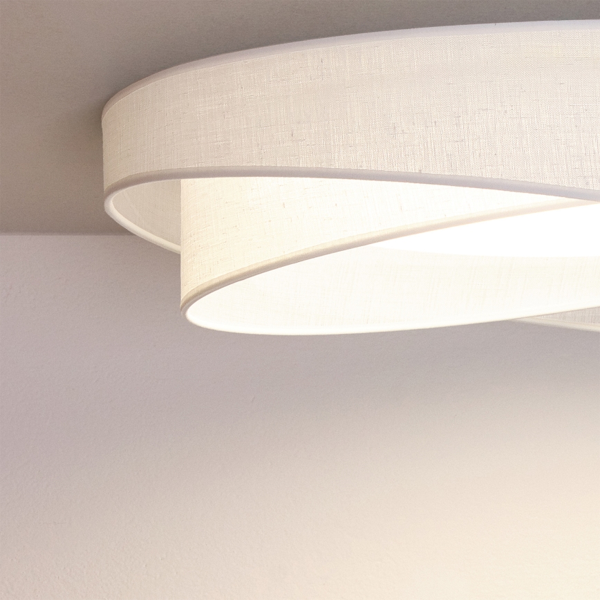 BRILAGI - Candeeiro de tecto LED VELVET TWIST LED/24W/230V 4000K diâmetro 55 cm branco