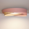BRILAGI - Candeeiro de tecto LED VELVET TWIST LED/24W/230V 4000K diâmetro 55 cm rosa/bege
