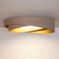 BRILAGI - Candeeiro de tecto LED VELVET TWIST LED/24W/230V 4000K Ø 55 cm bege/dourado