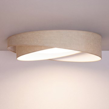 BRILAGI - Candeeiro de tecto LED VELVET TWIST LED/24W/230V 4000K Ø 55 cm bege
