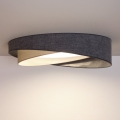 BRILAGI - Candeeiro de tecto LED VELVET TWIST LED/24W/230V 4000K Ø 55 cm cinzento/creme