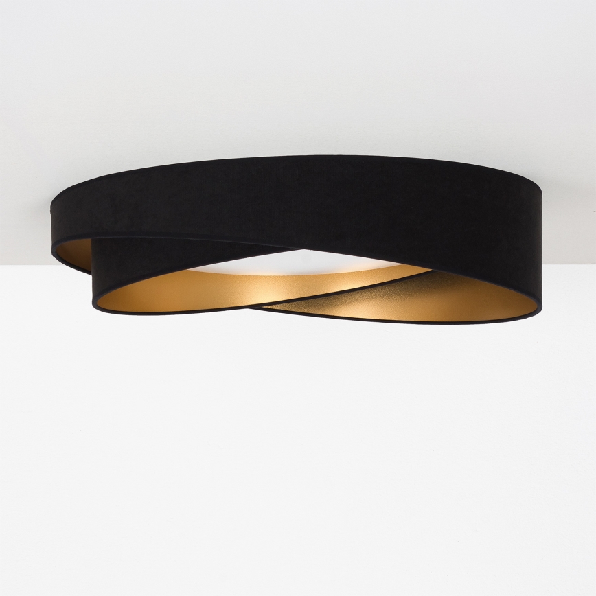 BRILAGI - Luminária de teto LED VELVET TWIST LED/24W/230V 4000K Ø 55 cm preto/dourado