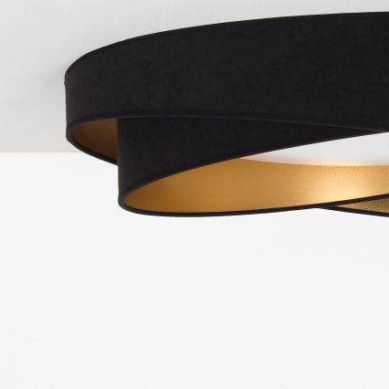 BRILAGI - Luminária de teto LED VELVET TWIST LED/24W/230V 4000K Ø 55 cm preto/dourado