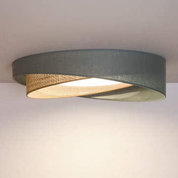 BRILAGI - Candeeiro de tecto LED VELVET TWIST LED/24W/230V 4000K Ø 55 cm verde/bege