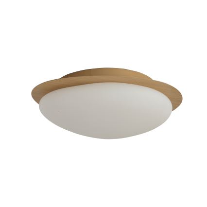 Brilagi - Candeeiro de tecto LED VISBY WOOD LED/18W/230V Ø 38 cm castanho