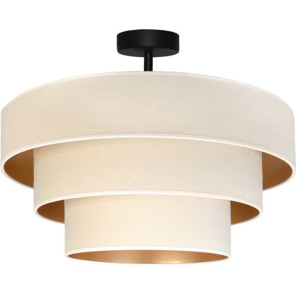 Brilagi - Candeeiro de tecto LUNETA 1xE27/60W/230V Ø 40 cm creme/dourado