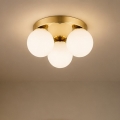Brilagi - Candeeiro de tecto MILO 3xE27/60W/230V Ø 35 cm dourado