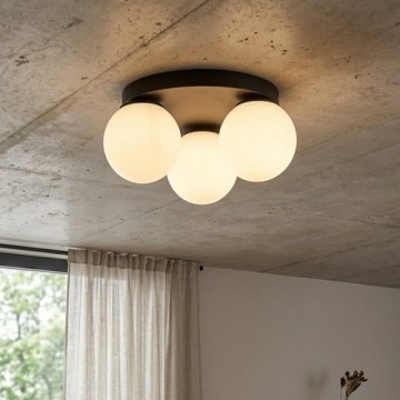 Brilagi - Candeeiro de tecto MILO 3xE27/60W/230V Ø 35 cm preto
