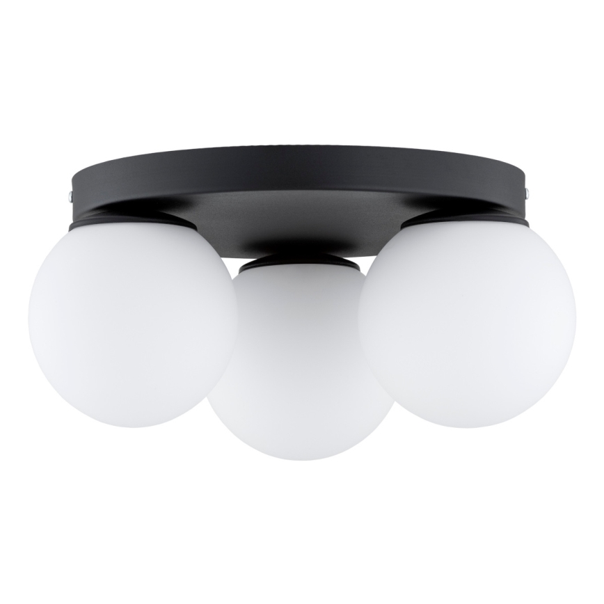 Brilagi - Candeeiro de tecto MILO 3xE27/60W/230V Ø 35 cm preto