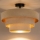 Brilagi - Candeeiro de tecto montado à superfície LUNETA 1xE27/60W/230V diâmetro 40 cm bege/dourado