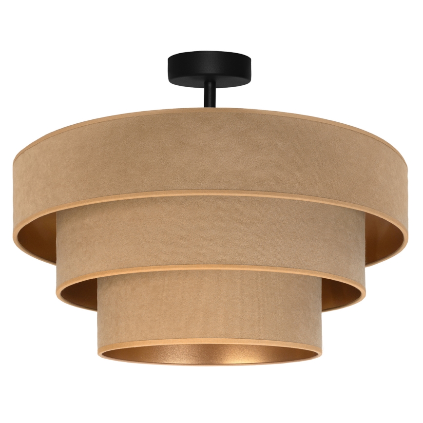 Brilagi - Candeeiro de tecto montado à superfície LUNETA 1xE27/60W/230V diâmetro 40 cm bege/dourado