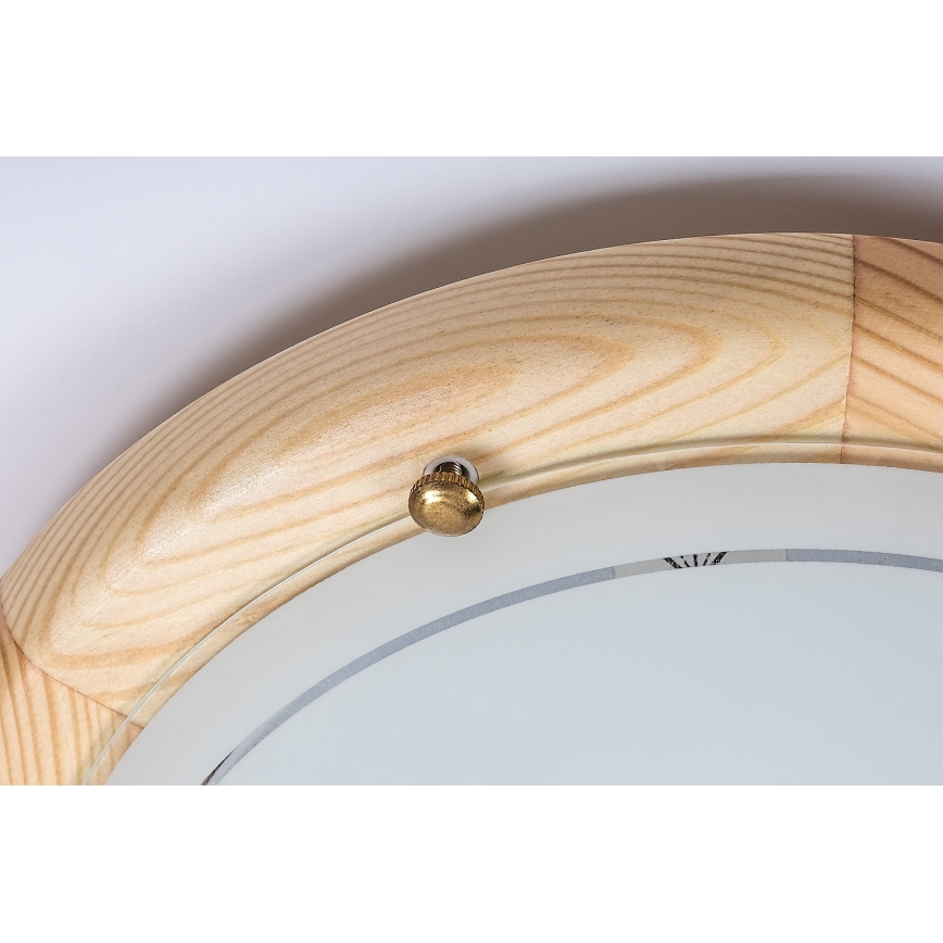 Brilagi - Candeeiro de tecto ORBIS 1xE27/60W/230V Ø 30 cm pinho