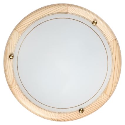 Brilagi - Candeeiro de tecto ORBIS 1xE27/60W/230V Ø 30 cm pinho