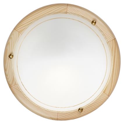 Brilagi - Candeeiro de tecto ORBIS 1xE27/60W/230V Ø 30 cm pinho