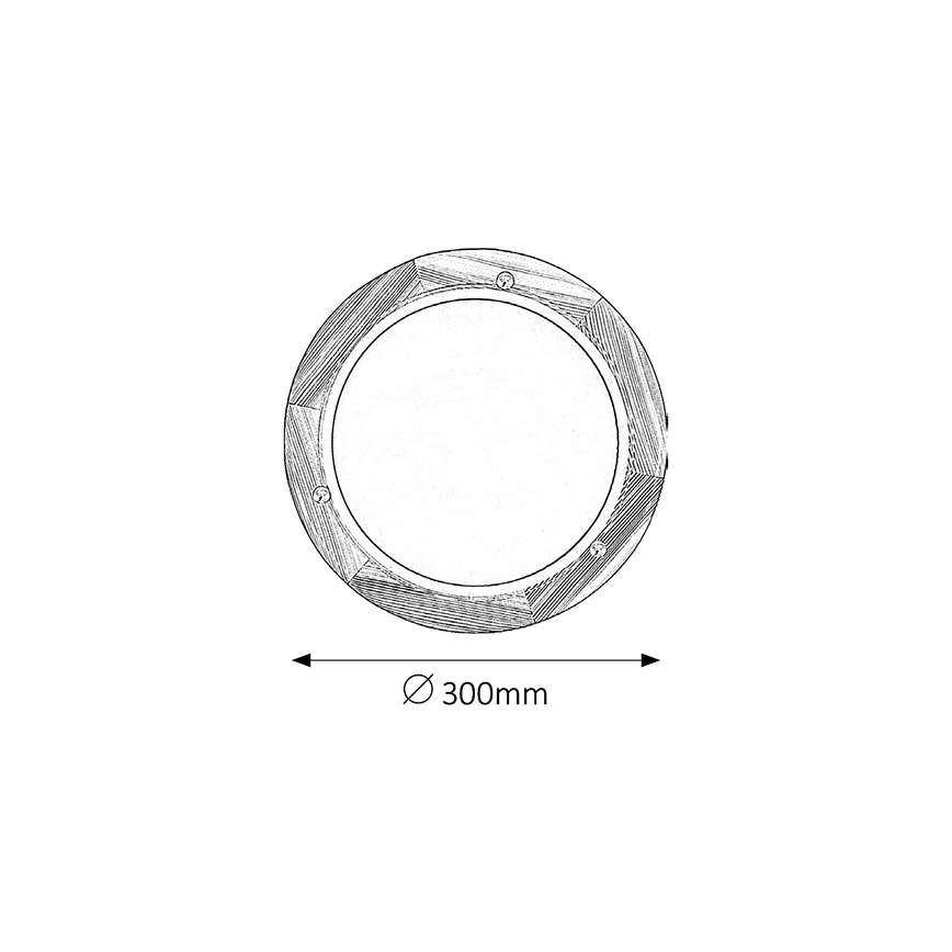 Brilagi - Candeeiro de tecto ORBIS 1xE27/60W/230V Ø 30 cm pinho