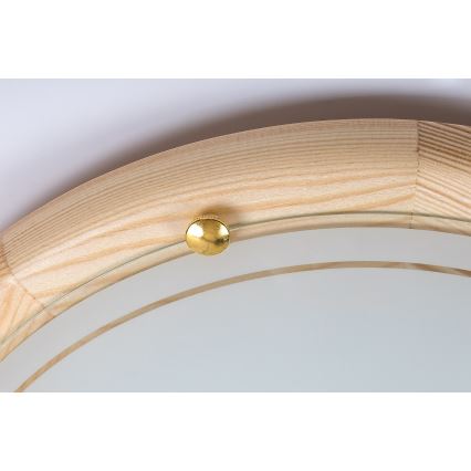 Brilagi - Candeeiro de tecto ORBIS 2xE27/60W/230V Ø 38 cm em pinho