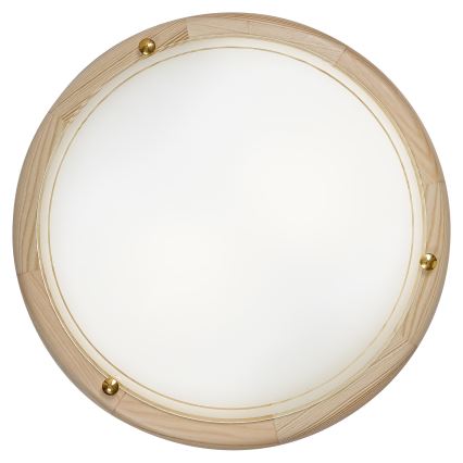 Brilagi - Candeeiro de tecto ORBIS 2xE27/60W/230V Ø 38 cm em pinho